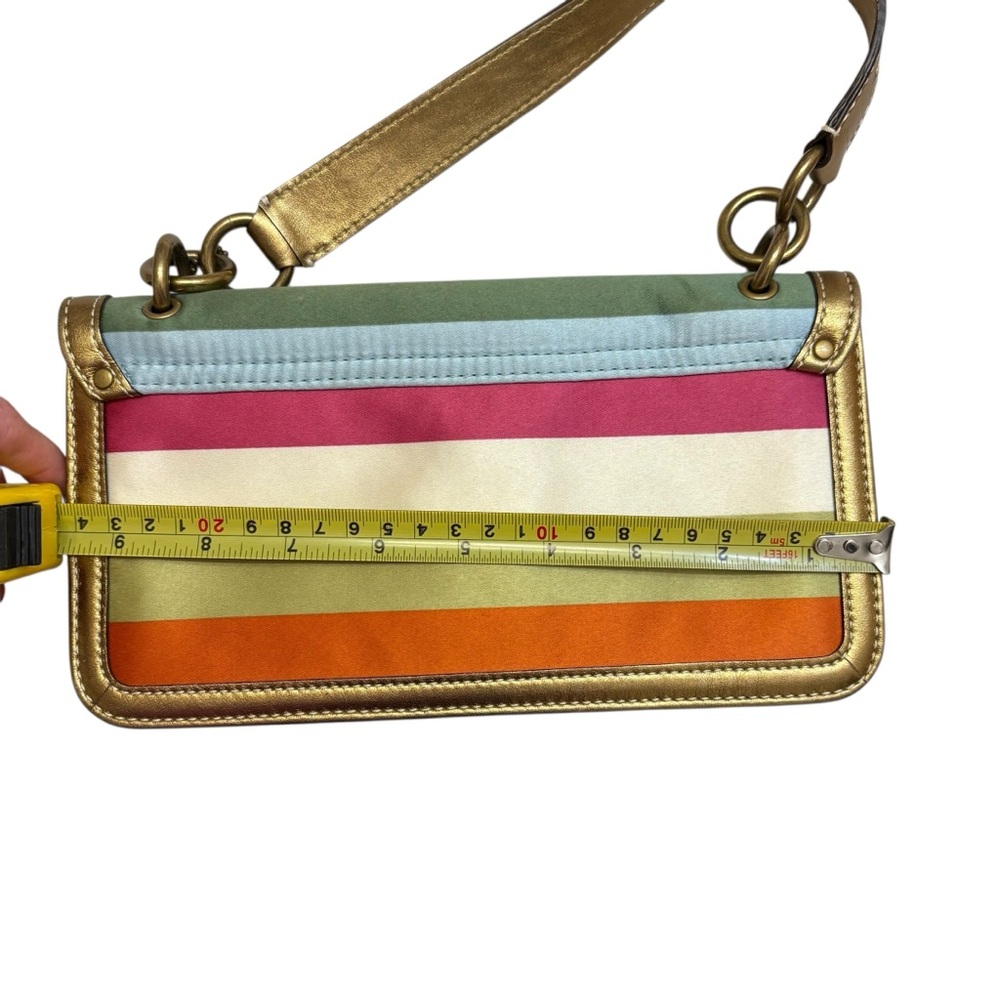 Coach ultra rare legacy striped Turnlock vintage y2k mini bag - Picture 4 of 9